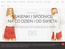 Tablet Screenshot of modnaszafa.pl